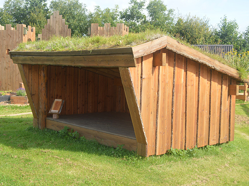 Selve shelter set fra åbning